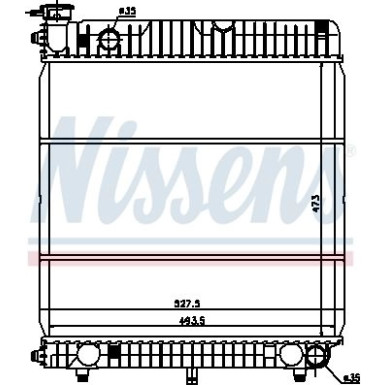 Nissens | Kühler, Motorkühlung | 62635