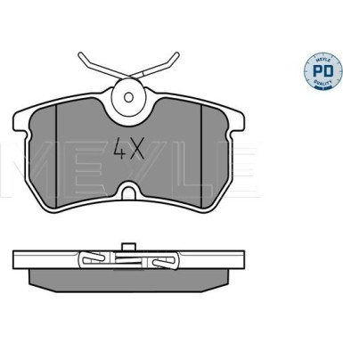 Meyle | Bremsbelagsatz, Scheibenbremse | 025 233 5314/PD