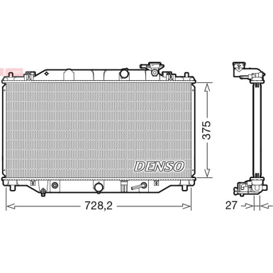 Denso | Kühler, Motorkühlung | DRM44044