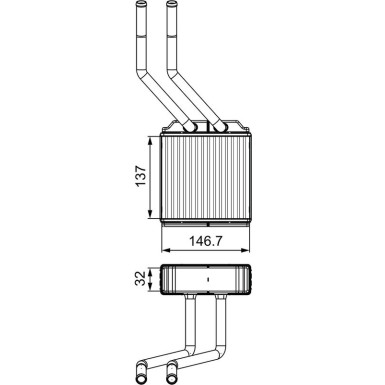 Valeo | Wärmetauscher, Innenraumheizung | 811520