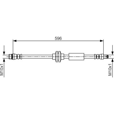 BOSCH | Bremsschlauch | 1 987 481 708