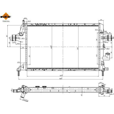 NRF | Kühler, Motorkühlung | 506616A