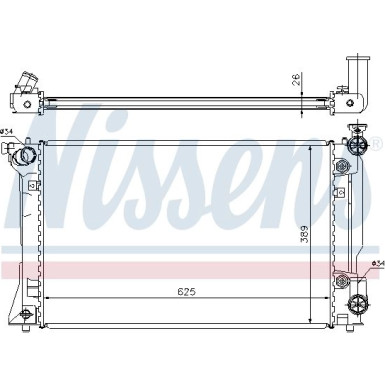 Nissens | Kühler, Motorkühlung | 64668A