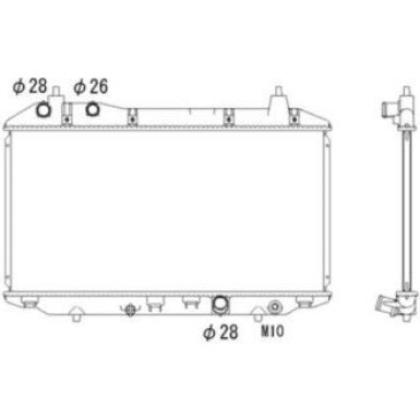 NRF | Kühler, Motorkühlung | 53529
