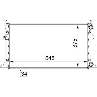 Mahle | Kühler, Motorkühlung | CR 607 000S