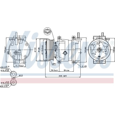 Nissens | Kompressor, Klimaanlage | 89221