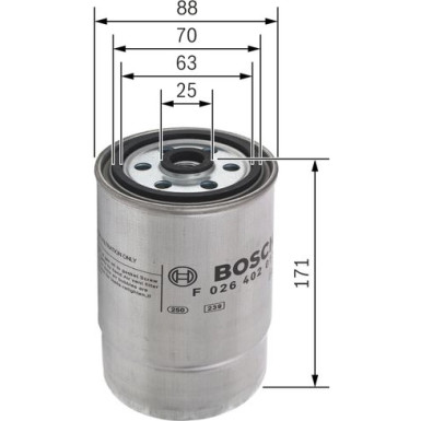 BOSCH | Kraftstofffilter | F 026 402 013