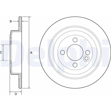 Delphi | Bremsscheibe | BG4560C