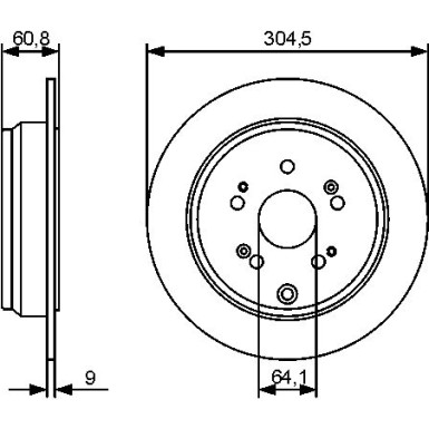 BOSCH | Bremsscheibe | 0 986 479 449