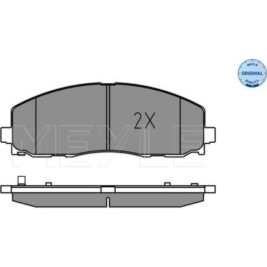 Meyle | Bremsbelagsatz, Scheibenbremse | 025 253 7919