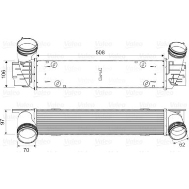 Valeo | Ladeluftkühler | 818594