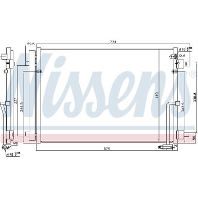 Nissens | Kondensator, Klimaanlage | 940452