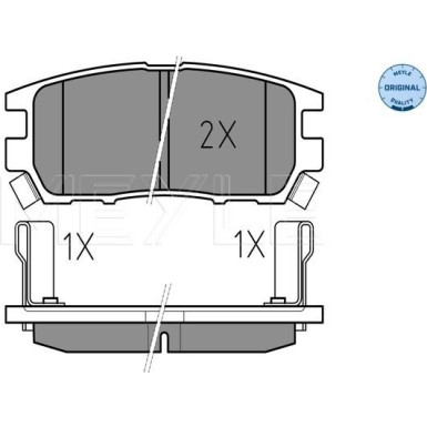 Meyle | Bremsbelagsatz, Scheibenbremse | 025 218 4014/W