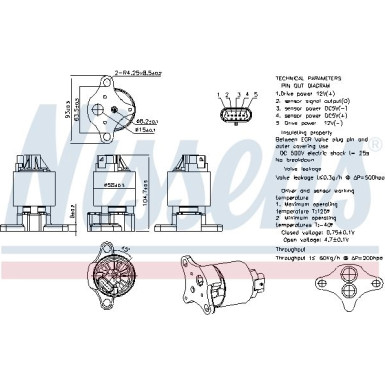 Nissens | AGR-Ventil | 98187