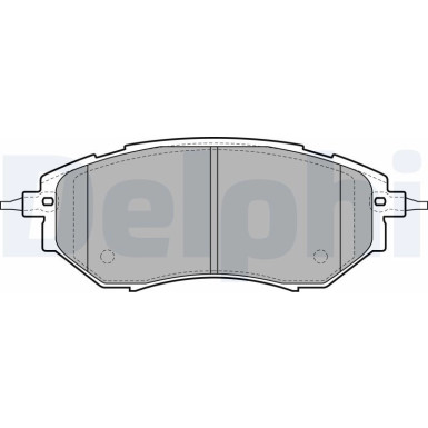 Delphi | Bremsbelagsatz, Scheibenbremse | LP1941