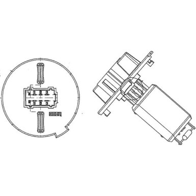 Mahle | Widerstand, Innenraumgebläse | ABR 57 000P