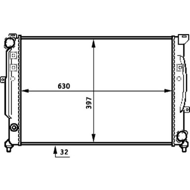 Mahle | Kühler, Motorkühlung | CR 423 000S