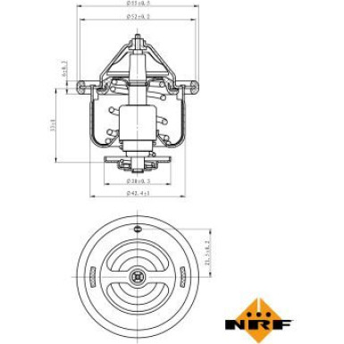 NRF | Thermostat, Kühlmittel | 725110