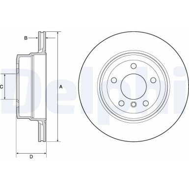 Delphi | Bremsscheibe | BG4695C