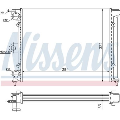 Nissens | Kühler, Motorkühlung | 651711