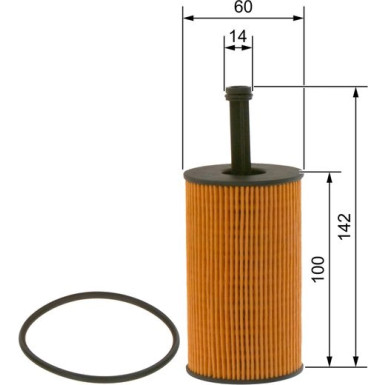 BOSCH 1 457 429 193 Ölfilter