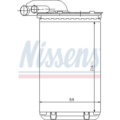 Nissens | Wärmetauscher, Innenraumheizung | 73252