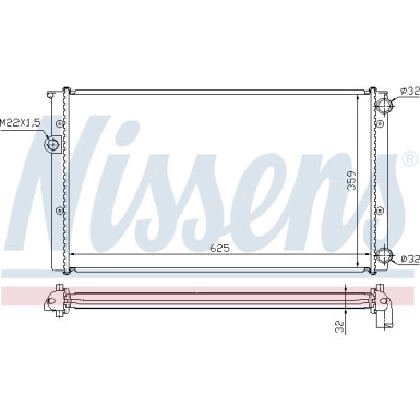 Nissens | Kühler, Motorkühlung | 652471