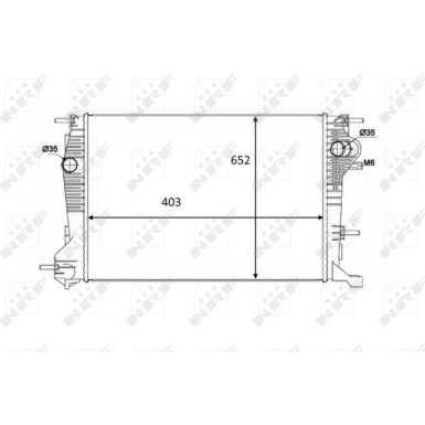NRF | Kühler, Motorkühlung | 58488