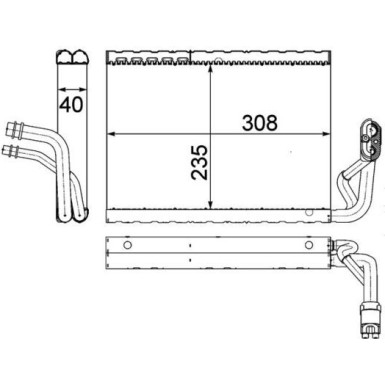 Mahle | Verdampfer, Klimaanlage | AE 91 000P