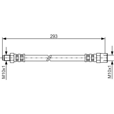 BOSCH | Bremsschlauch | 1 987 481 160