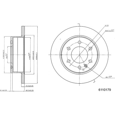 Metzger | Bremsscheibe | 6110179