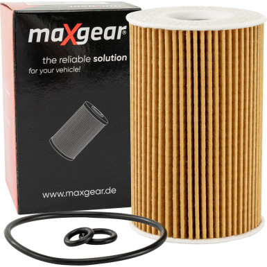 MAXGEAR 26-0735 Ölfilter mit Dichtung, mit Dichtungen, Filtereinsatz