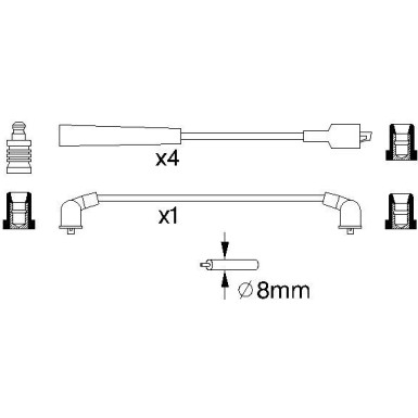 BOSCH | Zündleitungssatz | 0 986 357 129