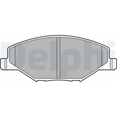 Delphi | Bremsbelagsatz, Scheibenbremse | LP2444