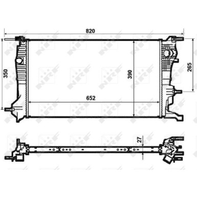 NRF | Kühler, Motorkühlung | 53964