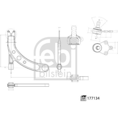 FEBI BILSTEIN 177134 Querlenker, Lenker, Radaufhängung