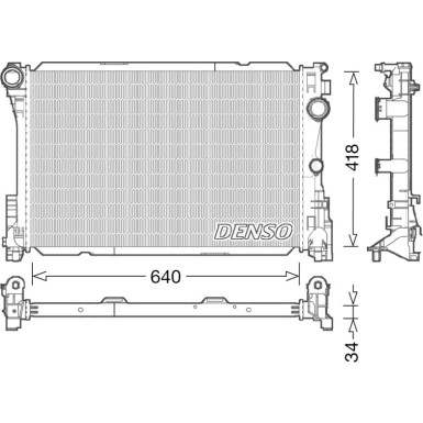 Denso | Kühler, Motorkühlung | DRM17049