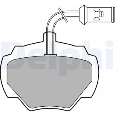 Delphi | Bremsbelagsatz, Scheibenbremse | LP475