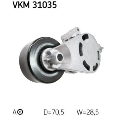 SKF | Spannrolle, Keilrippenriemen | VKM 31035