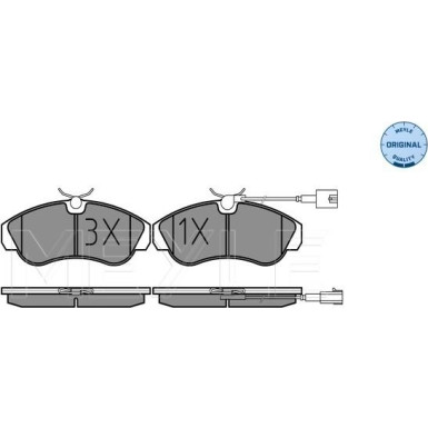 Meyle | Bremsbelagsatz, Scheibenbremse | 025 236 0319/W