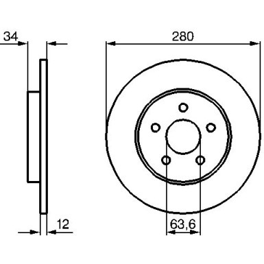 BOSCH | Bremsscheibe | 0 986 479 B65