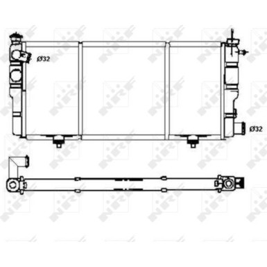 NRF | Kühler, Motorkühlung | 507120