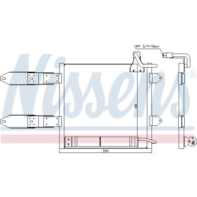 Nissens | Kondensator, Klimaanlage | 94443