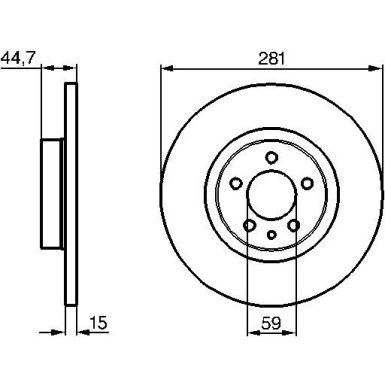 BOSCH | Bremsscheibe | 0 986 478 668