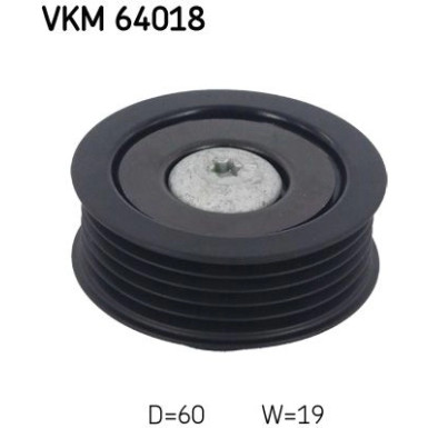 SKF | Umlenk-/Führungsrolle, Keilrippenriemen | VKM 64018