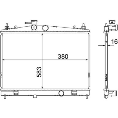 Mahle | Kühler, Motorkühlung | CR 856 000S