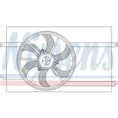 Nissens | Lüfter, Motorkühlung | 85593