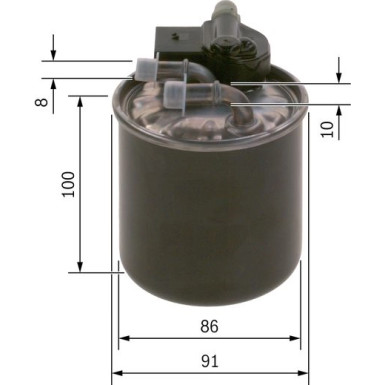 BOSCH | Kraftstofffilter | F 026 402 836