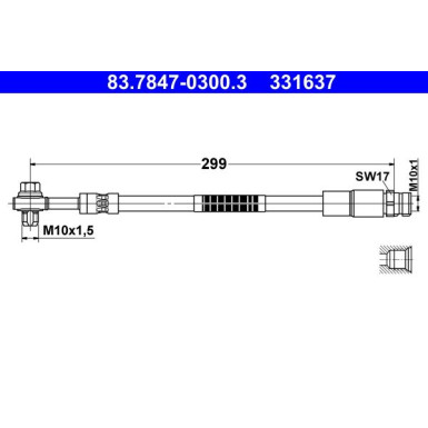 ATE | Bremsschlauch | 83.7847-0300.3