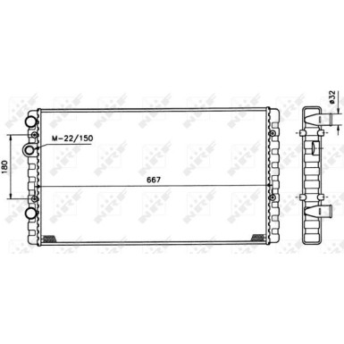 NRF | Kühler, Motorkühlung | 509521